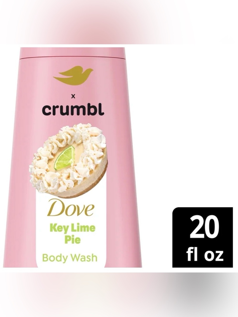 New Dove & Crumbl Limited Edition Body Wash Key Lime Pie - Picture 2 of 4